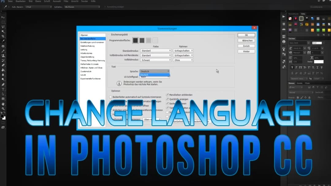 Jak zmienić język w Photoshopie CC? Prosty przewodnik krok po kroku
